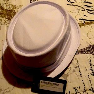 Black Horn Herringbone Porkpie Hat